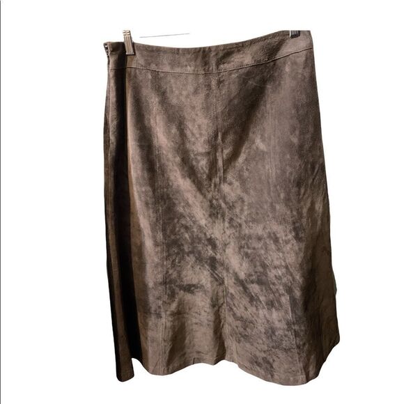 Pursuits Ltd. Suede Maxi Skirt - Picture 2 of 7